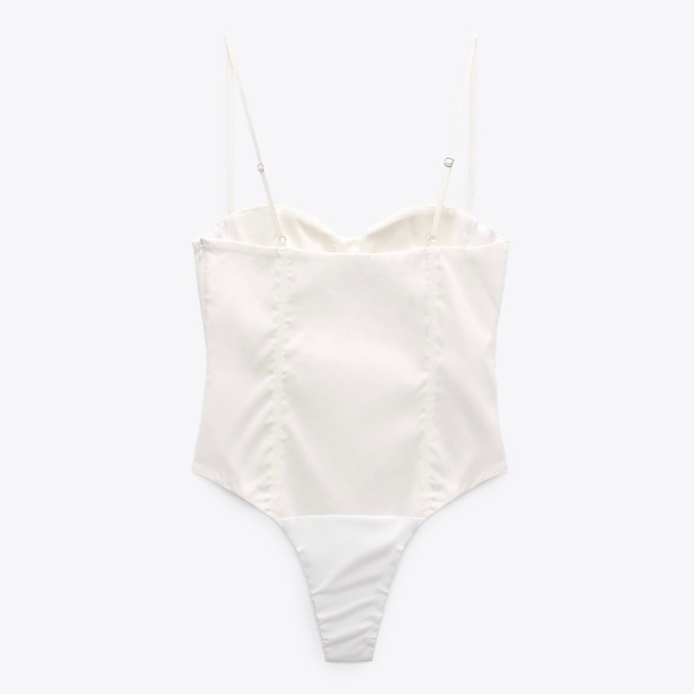 Zara Linen Corset Bodysuit - Picture 9 of 10